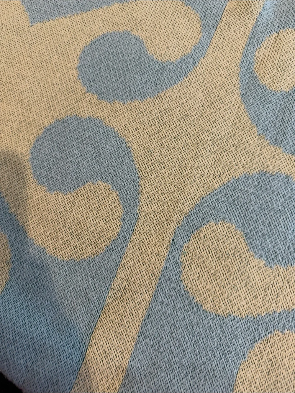 Glossier Field Greens 100% Cotton Knit Throw Blanket